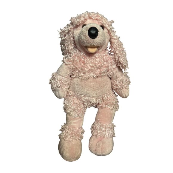 Build-A-Bear Pink Poodle Stuffed Animal Plush Toy 19" Curly Fur Soft & Cuddly - Picture 2 of 6